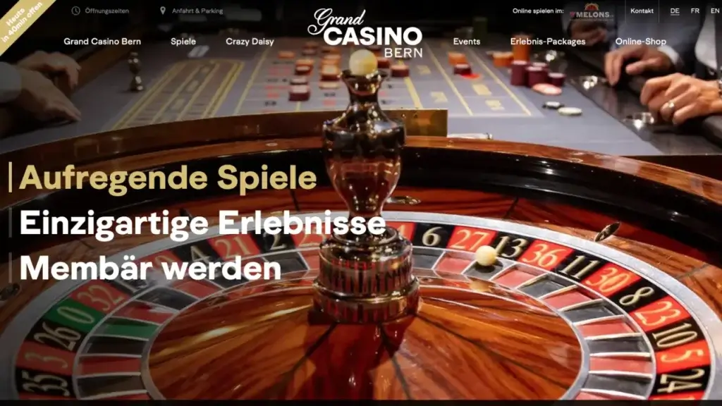 Grand Casino Bern Webseite
