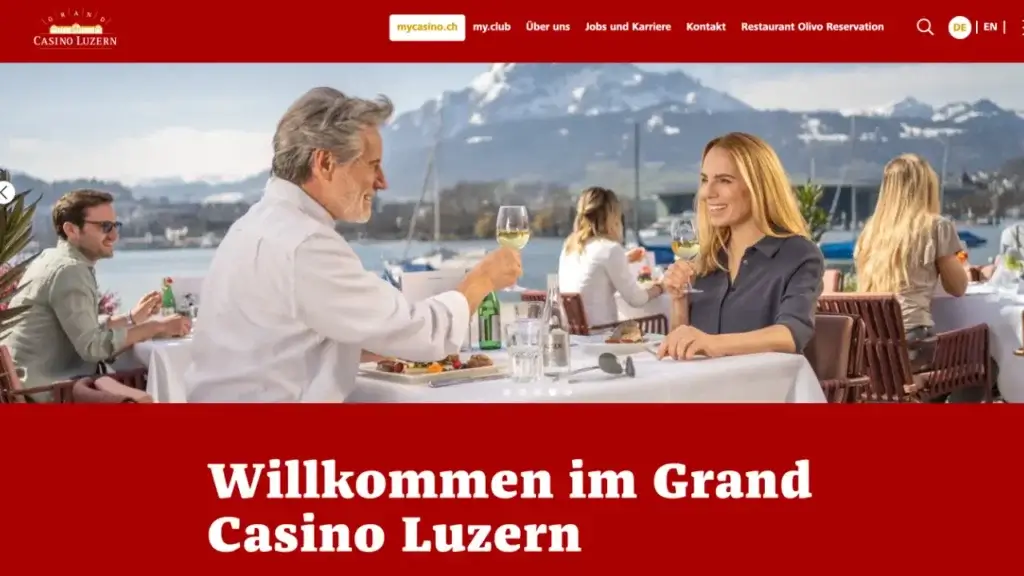 Grand Casino Luzern Webseite
